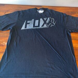 Fox Black Short Sleeve Tee with Modern Logo